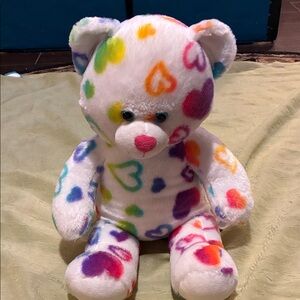 Build-A-Bear Multicolor Heart Teddy Plush